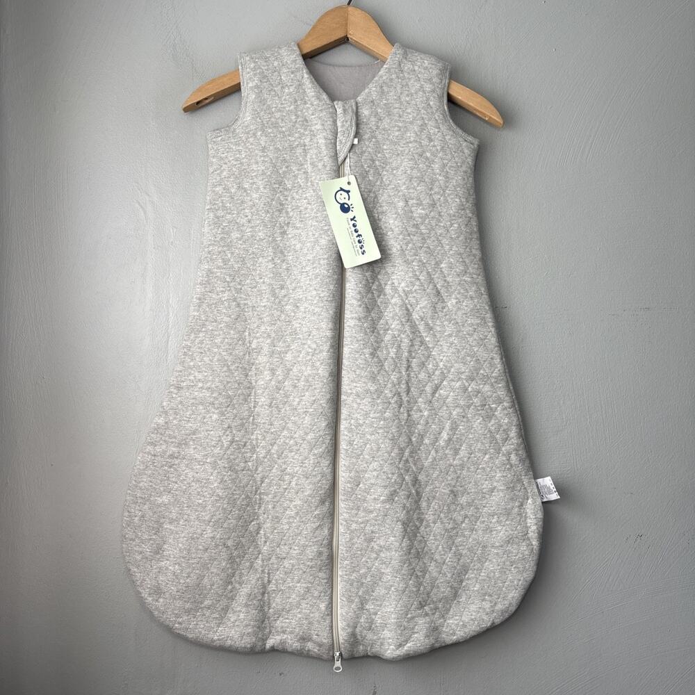 Yoofoss Baby Sleep Sack 12-18 Months Gray Quilted Winter Wearable Blanket Bag